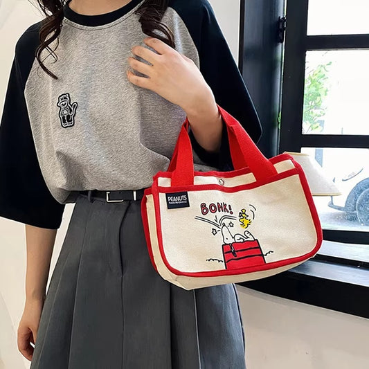 Bolso multifuncional de lona Snoopy