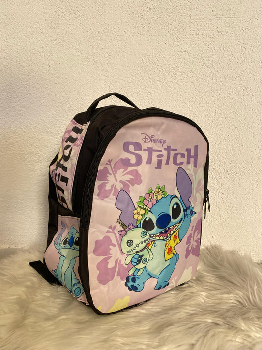 Mochila Stitch Floreado - Aloha Style
