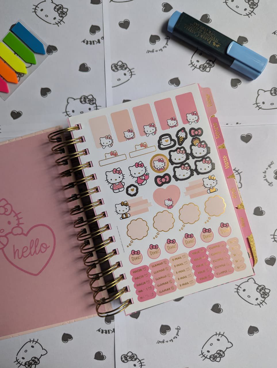 Agenda Mooving 2026 - Hello Kitty