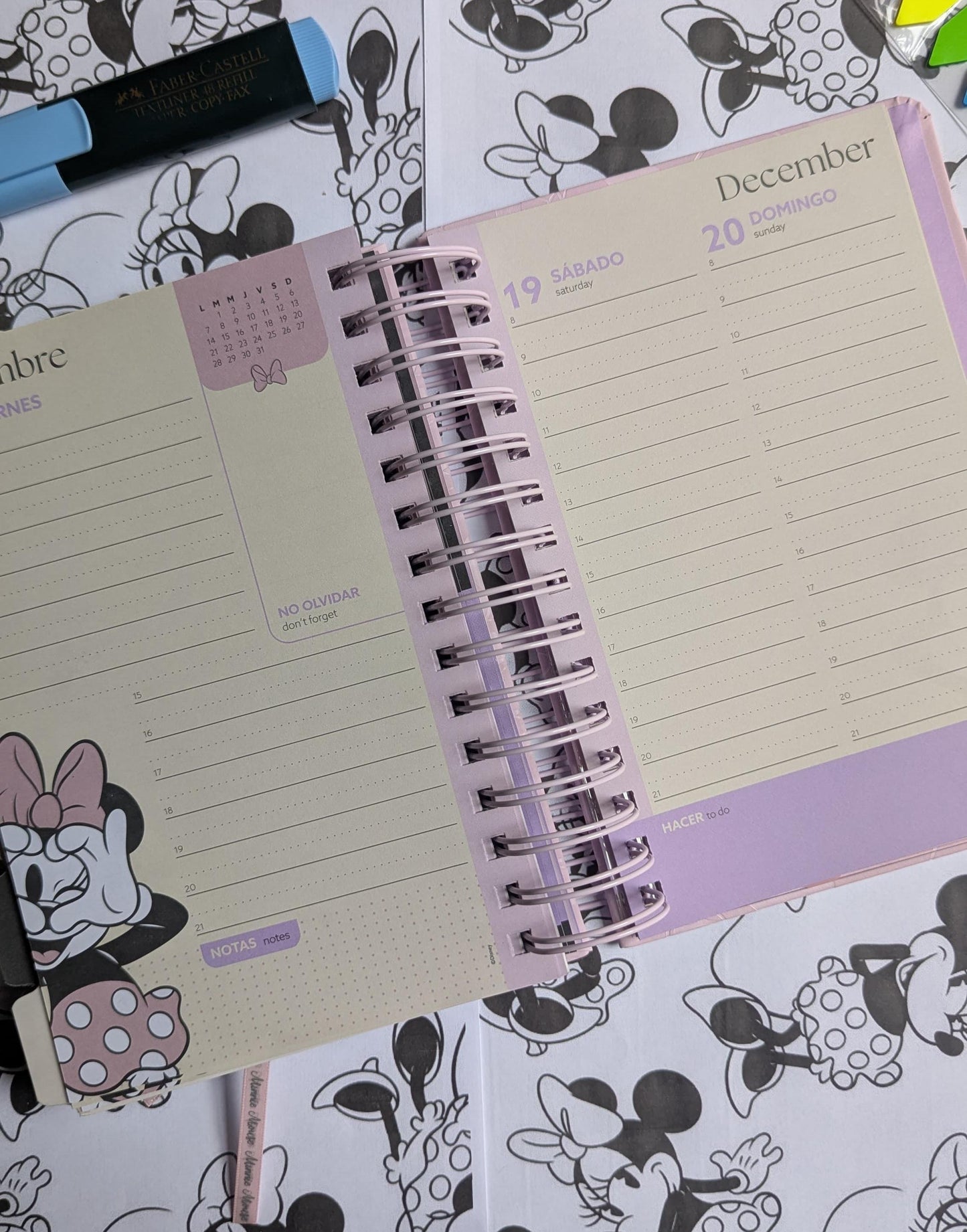 Agenda Mooving 2026 - Minnie Mouse