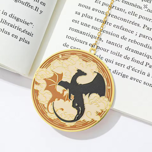 Marcapáginas de Metal con diseño de dragón 2