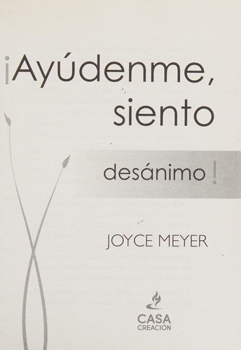 AYUDENME, SIENTO DESANIMO