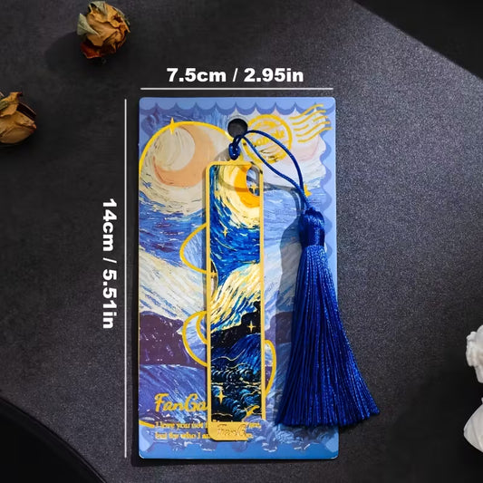 Marcapáginas de metal - Pintura al oleo