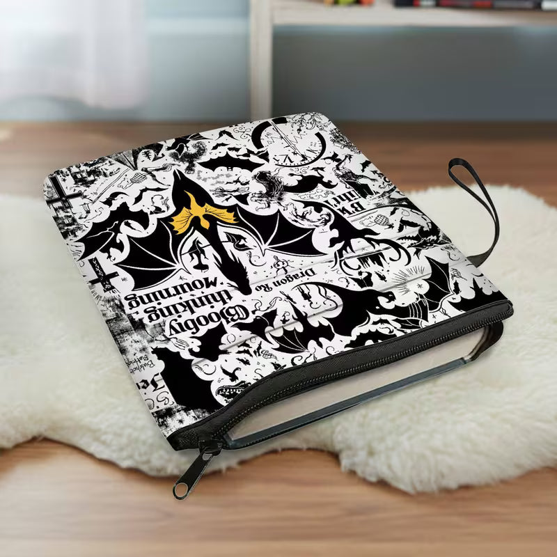 Funda  plus para libro con estampado de dragón gótico de fantasía