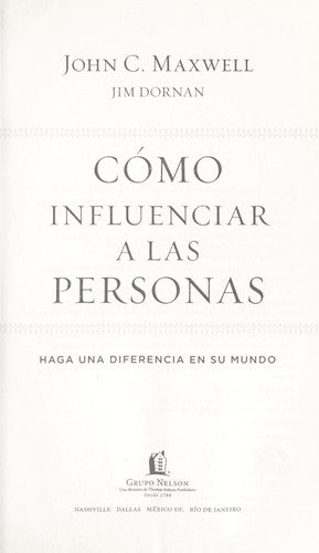 COMO INFLUENCIAR A LAS PERSONAS