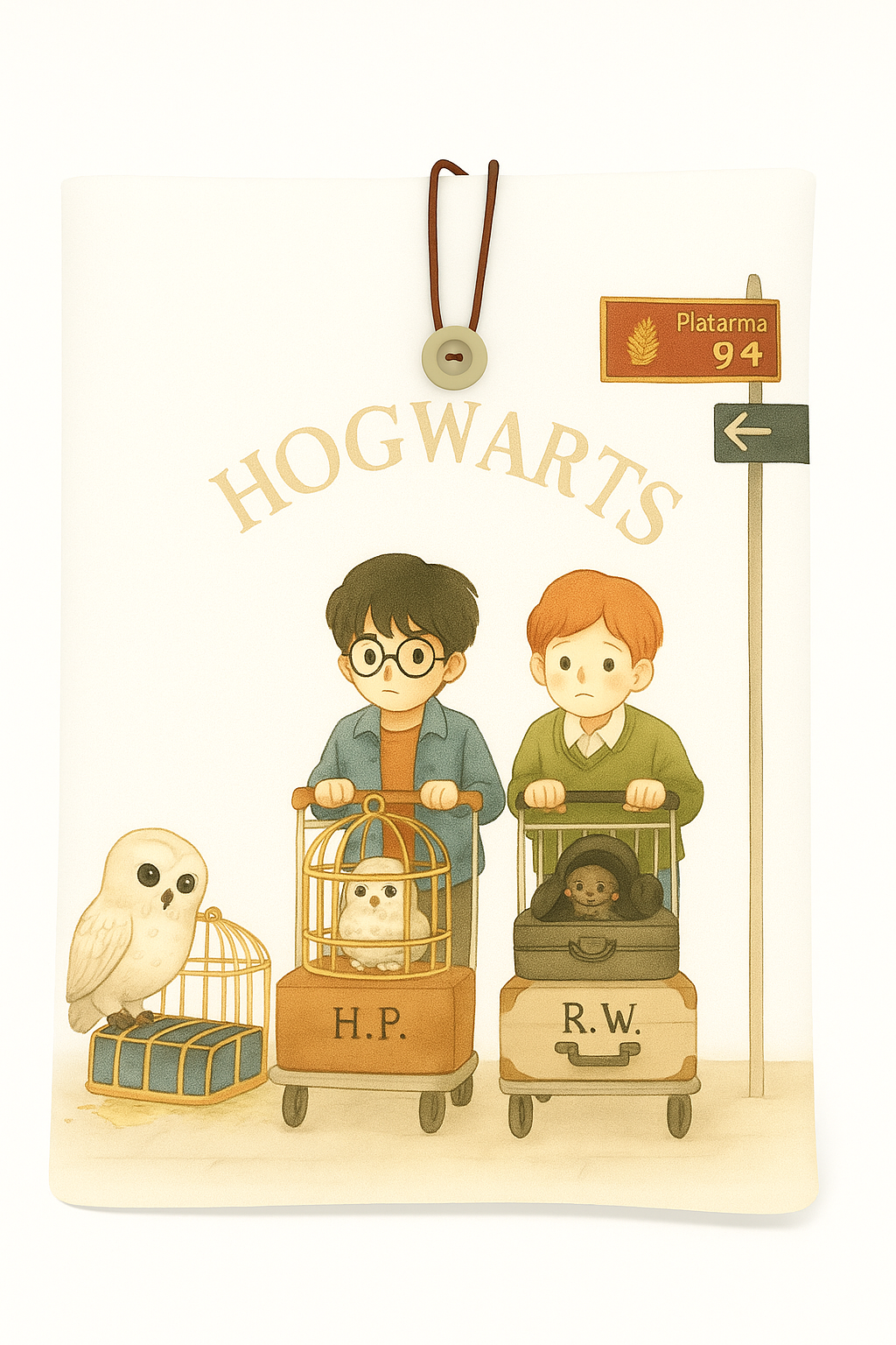 Funda para libros -  Hogwarts Travel