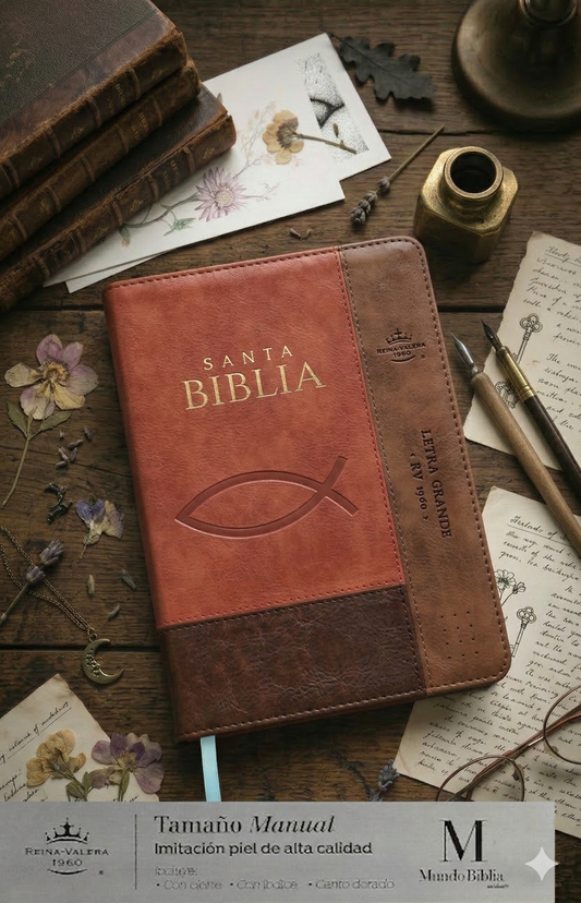 Biblia Reina Valera 1960 12pts imitación piel de alta calidad