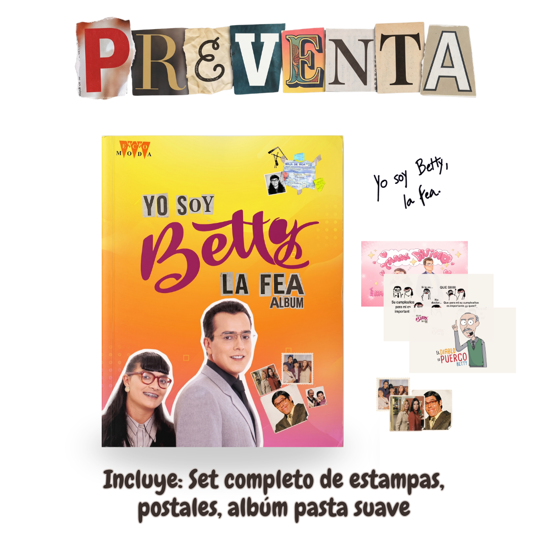Álbum Coleccionable "Betty la Fea" + Set Completo de Estampas
