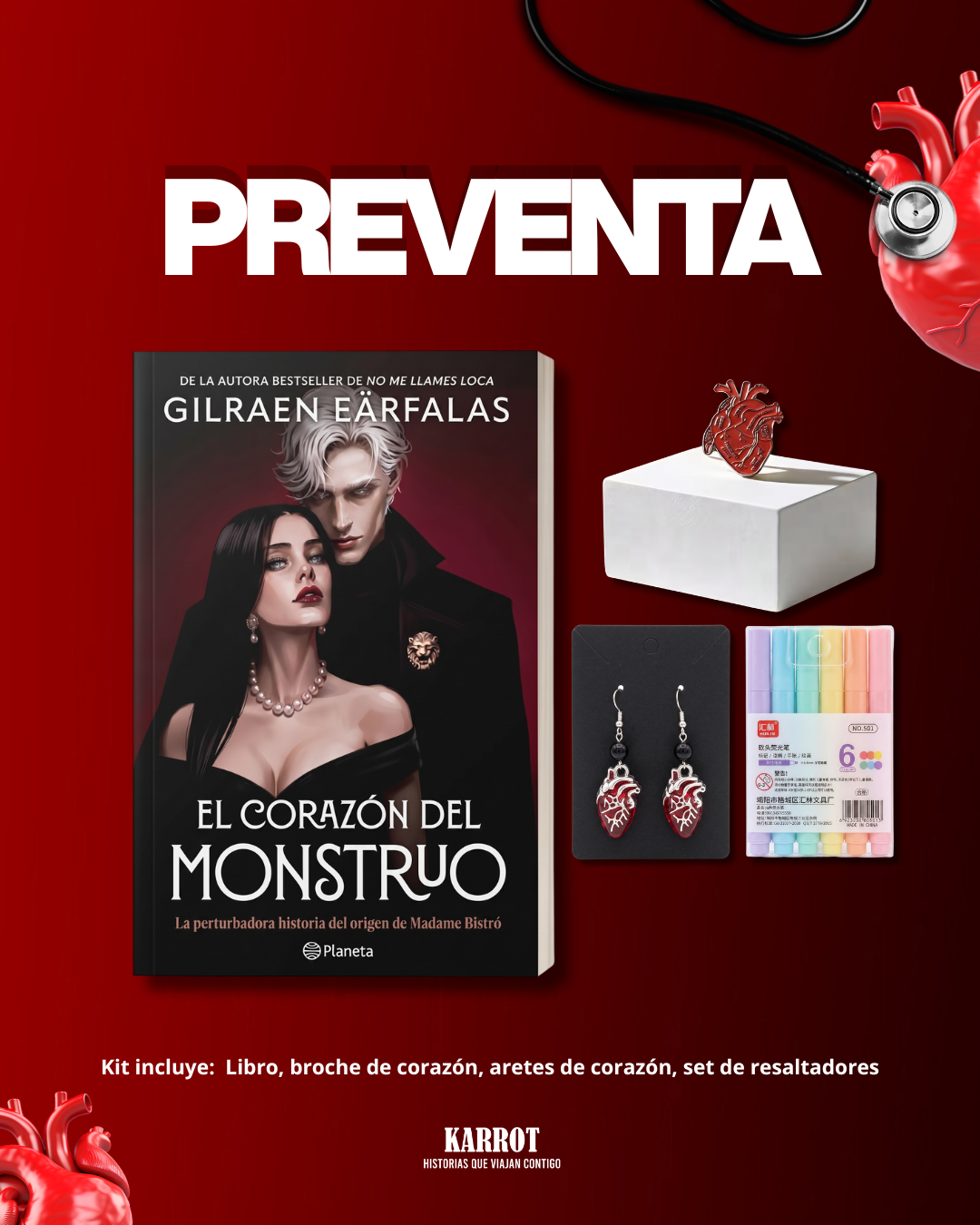 PREVENTA - EL CORAZÓN DEL MONSTRUO (KIT)