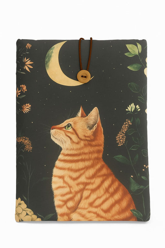 Funda para libros - Gato lunar