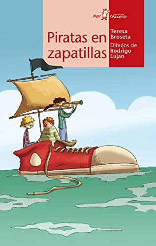 CALCETIN ROJO. PIRATAS EN ZAPATILLAS