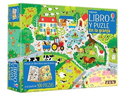 EN LA GRANJA, LIBRO Y PUZZLE 100 PIEZAS