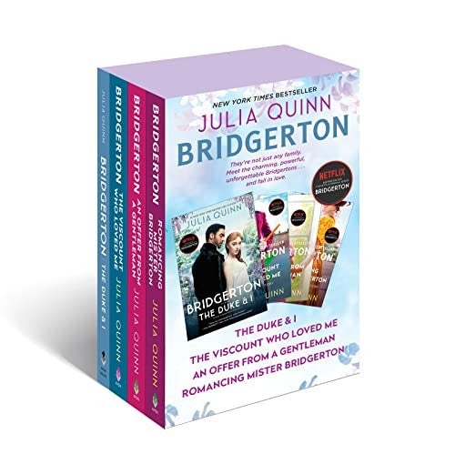 BRIDGERTON BOXED SET : THE DUKE AND I/THE VISCOUNT WHO LOVED ME/AN OFFER FROM A GENTLEMAN/ROMANCING MISTER BRIDGERTON